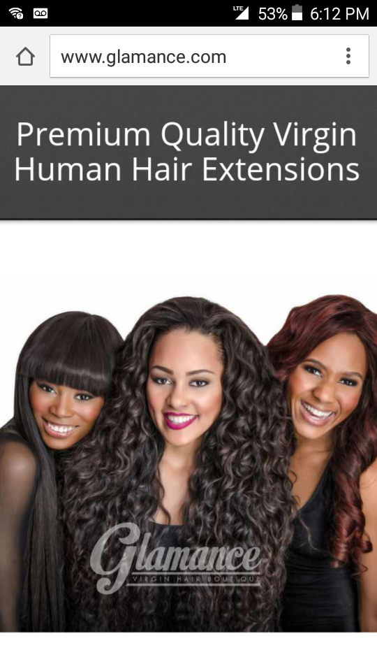 Glamance Virgin Hair Boutique Logo