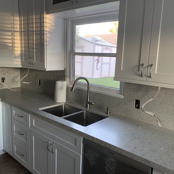 Stone Depot & More - Just after cabinet and stone installation. - Cabinetry Near Me - Carlsbad, California