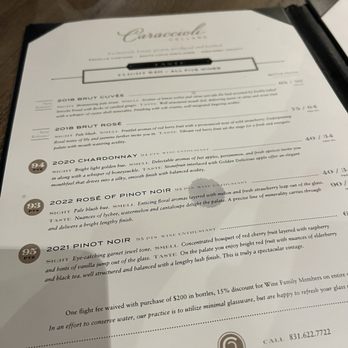 Caraccioli Cellars - Menu - Wineries Near Me - Carmel, California Caraccioli Cellars - Menu - Wineries Near Me - Carmel, California