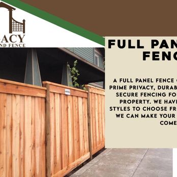 Legacy Decks and Fence - full panel fence - Fences & Gates Near Me - Tualatin, Oregon Legacy Decks and Fence - full panel fence - Fences & Gates Near Me - Tualatin, Oregon