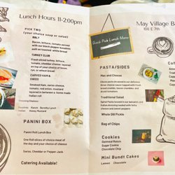 May Village Bakery - Lunch menu