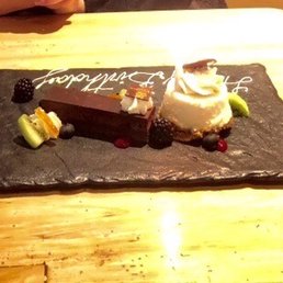 Birthday dessert  (No other photos were taken as food was too good)