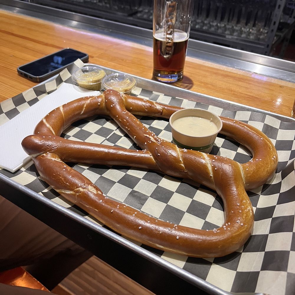 Bierstadt Lagerhaus - HUGE Pretzel - Breweries Near Me - Denver, Colorado
