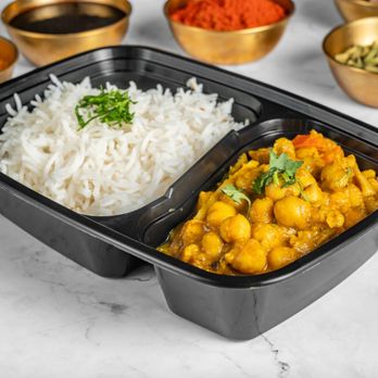 Ashoka Indian Restaurant - Miami - Chana Masala and Rice Lunch Box at Ashoka Miami - Indian Near Me - Miami, Florida Ashoka Indian Restaurant - Miami - Chana Masala and Rice Lunch Box at Ashoka Miami - Indian Near Me - Miami, Florida