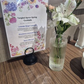 Tangled Apron - Fresh Flowers on the table is a great touch. 4/24/2026 - Breakfast & Brunch Near Me - Macomb, Michigan Tangled Apron - Fresh Flowers on the table is a great touch. 4/24/2026 - Breakfast & Brunch Near Me - Macomb, Michigan