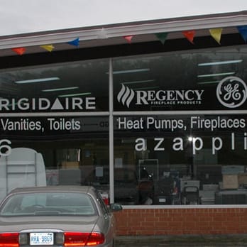 Signs by Stick9 - Appliance Store Window Graphics Example - Graphic Design Near Me Signs by Stick9 - Appliance Store Window Graphics Example - Graphic Design Near Me