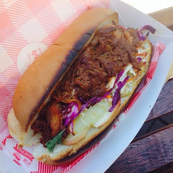 Batch No.1 Espresso - Pulled pork sandwich $9 take away. (Delicious addition of pineapple and apple slices) - Restaurants Near Me - Sydney, NSW Batch No.1 Espresso - Pulled pork sandwich $9 take away. (Delicious addition of pineapple and apple slices) - Restaurants Near Me - Sydney, NSW