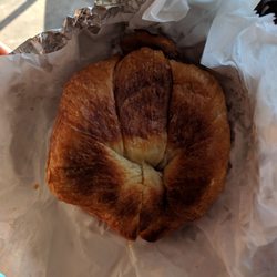 Brew HaHa! - Croissant bacon egg and cheese sandwich