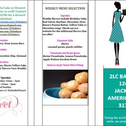 2LC Bakery - Here are our weekly items that are available for purchase in the store! PLUS, we have a new surprise cupcake flavor every week!