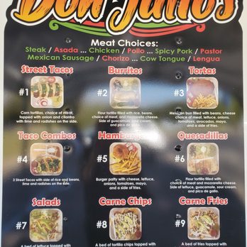 Don Julio's Tacos - Menu, & they even have lengua as a meat choice - Food Trucks Near Me - Muskogee, Oklahoma Don Julio's Tacos - Menu, & they even have lengua as a meat choice - Food Trucks Near Me - Muskogee, Oklahoma