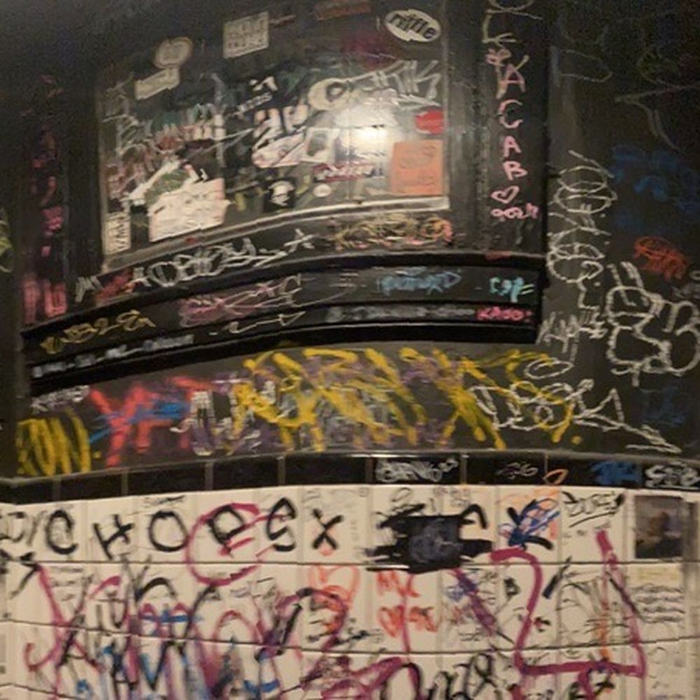 Magnolia Bar - Panoramic view of bathroom graffiti - Dive Bars Near Me - Louisville, Kentucky Magnolia Bar - Panoramic view of bathroom graffiti - Dive Bars Near Me - Louisville, Kentucky