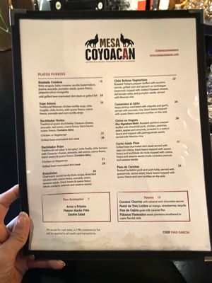 Menu photo 3 Mesa Coyoacan Brooklyn, NY
