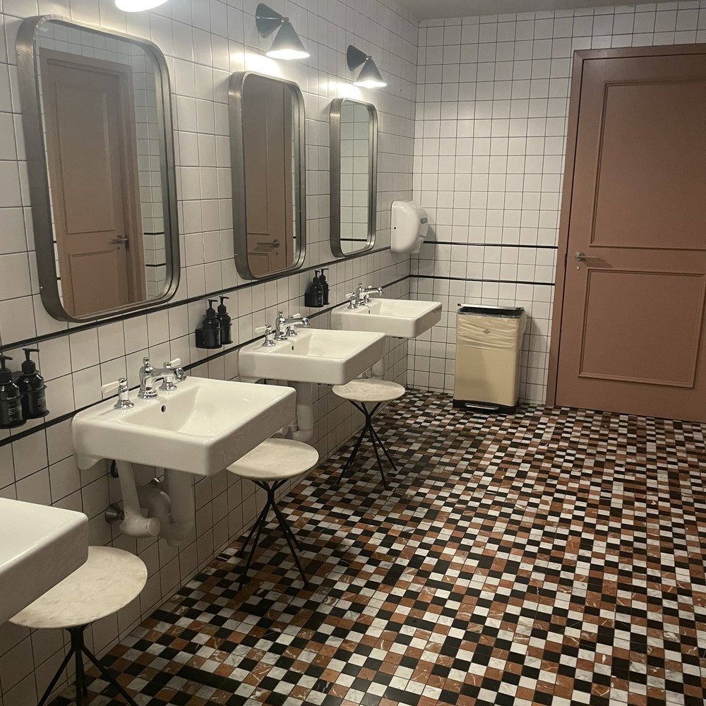 K'Far - The bathroom! Obsessed. And clean!!! - Breakfast & Brunch Near Me - Brooklyn, New York