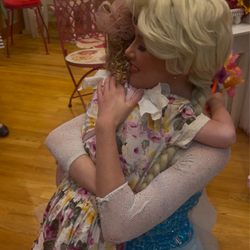 Elsa with my daughter.