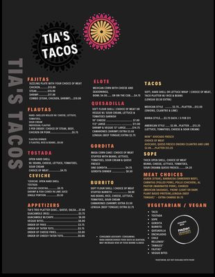 Menu photo 3 Tia Cori's Tacos Daytona Beach, FL Menu photo 3 Tia Cori's Tacos Daytona Beach, FL