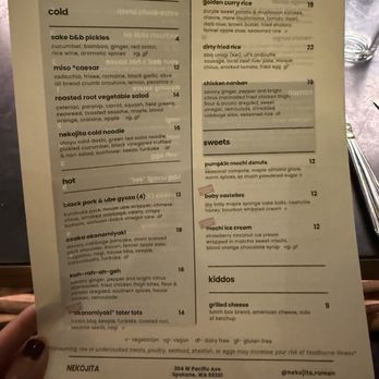 Nekojita Ramen - Menu - Japanese Near Me - Spokane, Washington Nekojita Ramen - Menu - Japanese Near Me - Spokane, Washington