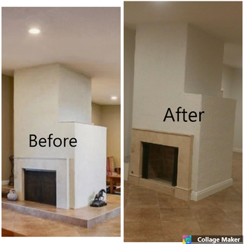 The Stone Construction - tile step removed #chimney #remodel - General Contractors Near Me The Stone Construction - tile step removed #chimney #remodel - General Contractors Near Me