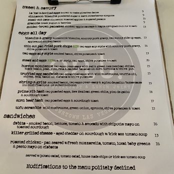 Eat. - Menu - New American Near Me - Las Vegas, Nevada