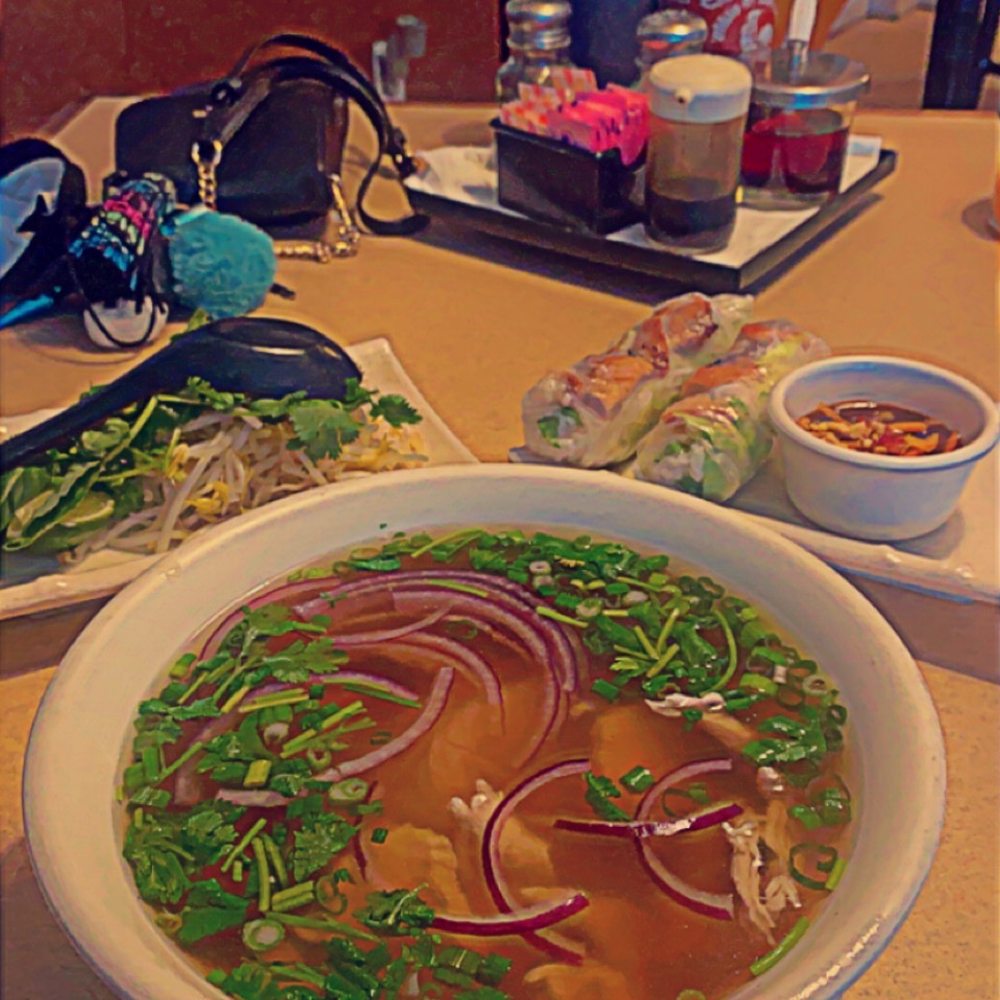 Thanh Phuong Restaurant - 126. Pho Ga w/ Chicken 9. Spring Rolls - Chinese Near Me - Pearland, Texas