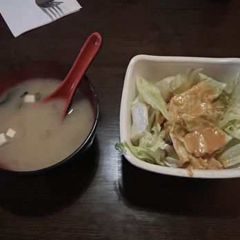 Fuji Steakhouse - Miso Soup and Salad - Japanese Near Me - Cincinnati, Ohio
