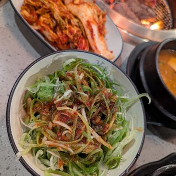 Kang's Kitchen BBQ Duluth - Banchan refills. Kimchi and scallion salad. Yum! - Korean Near Me - Duluth, Georgia Kang's Kitchen BBQ Duluth - Banchan refills. Kimchi and scallion salad. Yum! - Korean Near Me - Duluth, Georgia