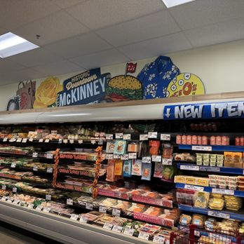 Trader Joe's - Nice artwork depicting symbols of historic downtown McKinney. - Grocery Near Me - McKinney, Texas Trader Joe's - Nice artwork depicting symbols of historic downtown McKinney. - Grocery Near Me - McKinney, Texas