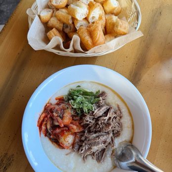Secret Congee - Beef and kimchi congee - Asian Fusion Near Me - Seattle, Washington