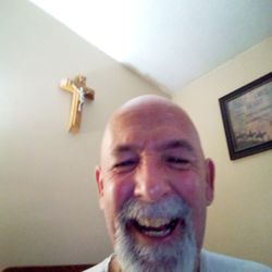 Me and the reason I am Happy,over my left shoulder,the Cross of Christ,and the Price He paid for Me? Amen!