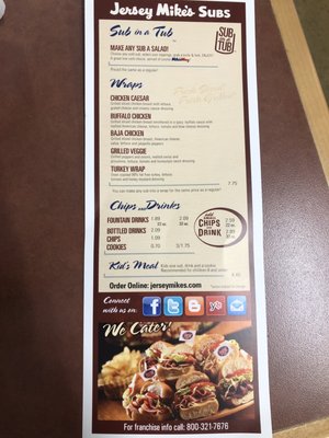 Menu photo 2 Jersey Mike's Subs Bartlett, TN