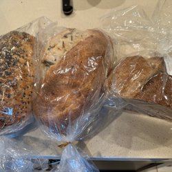 Sourdough Delight - Seedy cheese, rosemary garlic, and rustic rye