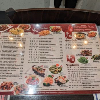Mama Lu’s Dumpling House - Menu back - Chinese Near Me - Pasadena, California Mama Lu’s Dumpling House - Menu back - Chinese Near Me - Pasadena, California
