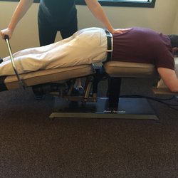 Aliso Family Chiropractic - Flexion/Distraction technique allows the doctor to decompress the lumbar spine taking pressure off the discs and nerve roots.