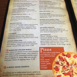 The Wheel House-An American Grill - Menu
