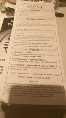 Menu photo 3 Mysteriously Yours Dinner Theatre Toronto, ON