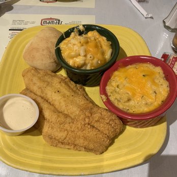 Mama J's Kitchen - Catfish, Macaroni & Cheese, Cheese Grits, and Dinner Roll - Soul Food Near Me - Richmond, Virginia