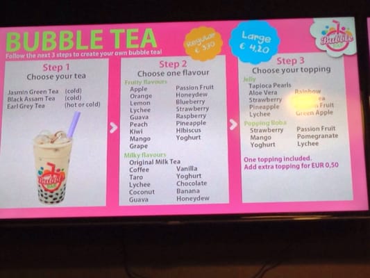 Menu photo 3 Bubble Bar Antwerp, VAN Menu photo 3 Bubble Bar Antwerp, VAN