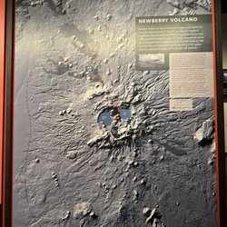 Lava Lands Visitor Center - Map of Newberry Volcano