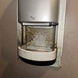 Hand dryer in the bathroom Hand dryer in the bathroom