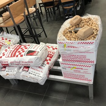 Five Guys - Help yourself to peanuts  while you wait - Burgers Near Me - Belton, Missouri