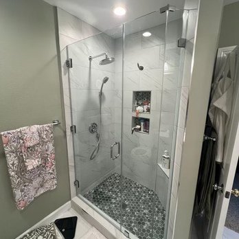 Creative Home Remodeling Group - After we walk in shower with beautiful glass door - General Contractors Near Me - Studio City, California