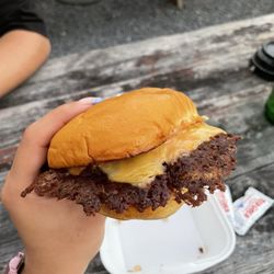 Lil' Danny Speedo's Go Fly a Kite Lounge - Smash burger from Based Burgers