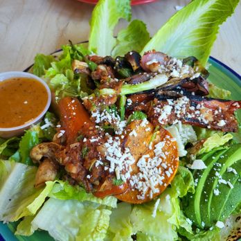 Dos Coyotes Border Cafe - Fajita vegetarian salad! - Tex-Mex Near Me - Davis, California Dos Coyotes Border Cafe - Fajita vegetarian salad! - Tex-Mex Near Me - Davis, California