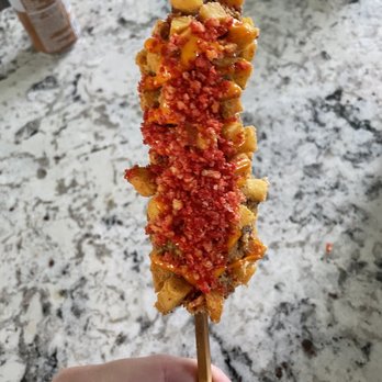 Two Hands Fresh Corn Dogs - Potato dog - Hot Dogs Near Me - Troy, Michigan Two Hands Fresh Corn Dogs - Potato dog - Hot Dogs Near Me - Troy, Michigan