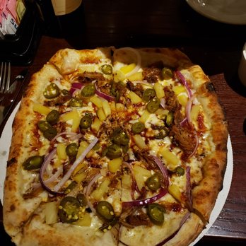 Sparky's Landing - Bbq chicken pizza with jalapenos - Steakhouses Near Me - Mount Shasta, California Sparky's Landing - Bbq chicken pizza with jalapenos - Steakhouses Near Me - Mount Shasta, California