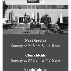 Churchome - Times for this campus.