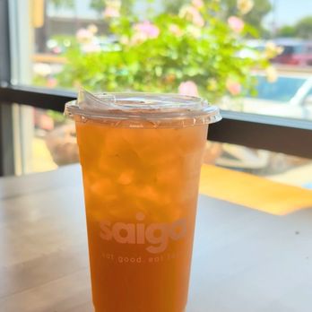 Saiga Vietnamese Eatery - Guava Green Tea - Vietnamese Near Me - Orange, California
