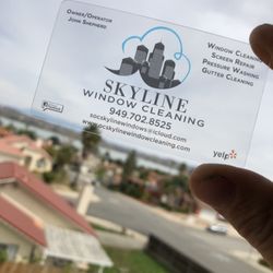 Skyline Window Cleaning - We provide windows as clean as our cards