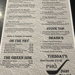 Westley Steakhouse & Grille - Menu