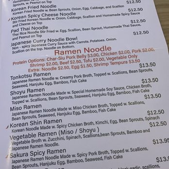 Sakura Ramen - Menu - Ramen Near Me - Oakland Park, Florida