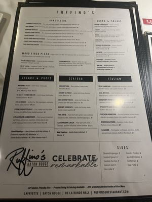 Menu photo 2 Ruffino's Baton Rouge, LA Menu photo 2 Ruffino's Baton Rouge, LA